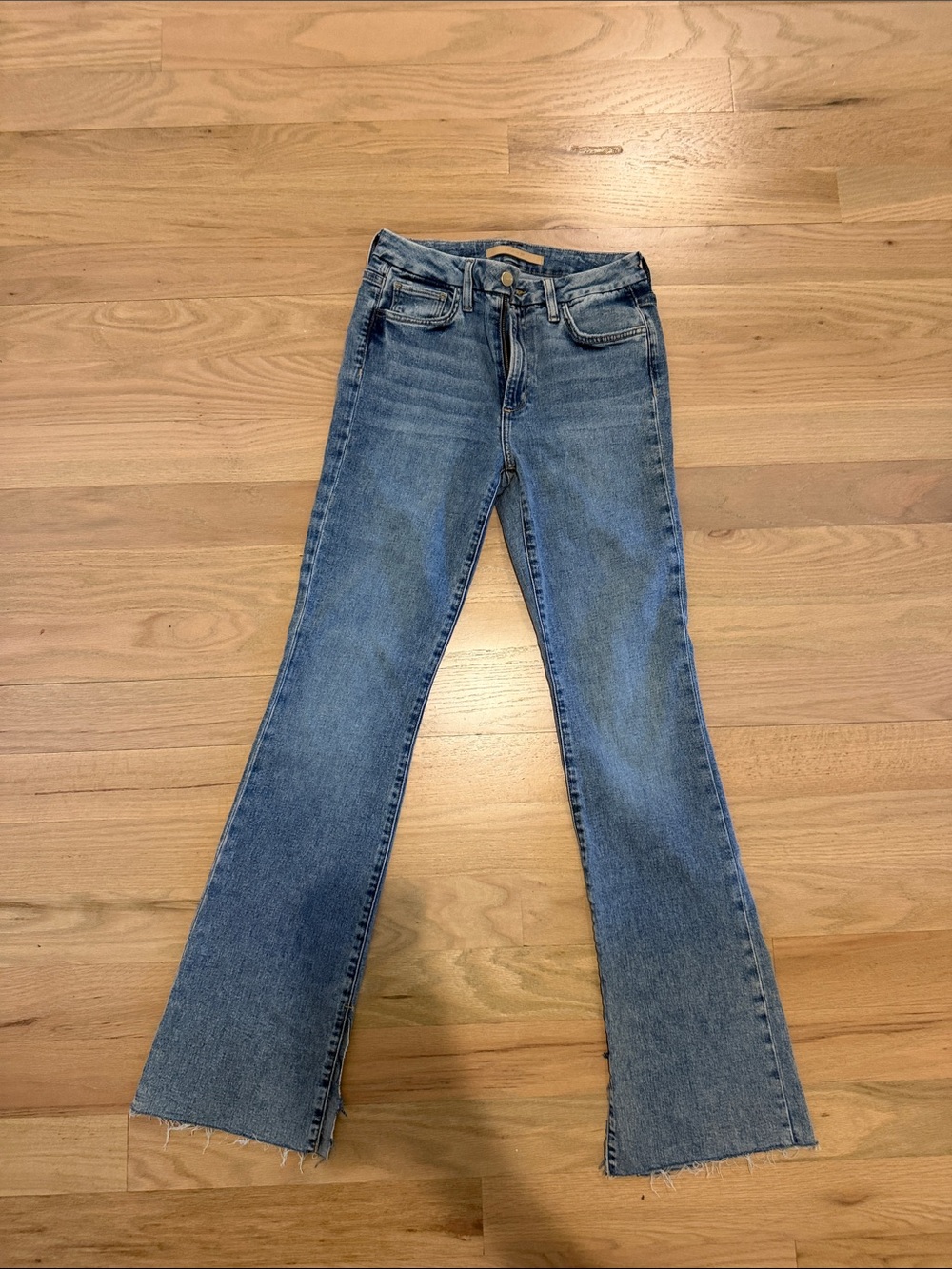 Joe's Jeans (HI Rise Honey - high rise curvy bootcut with Raw slit Hem